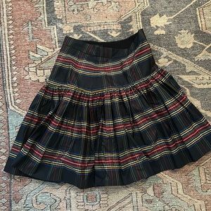 Tartan plaid skirt